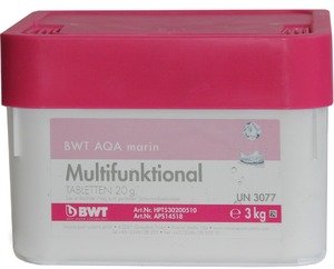 Фото BWT AQA marin Multifunktional Tabletten 14518 Многофункциональный препарат для дезинфекции бассейна (20 гр, 3 кг)
