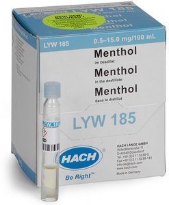 Фото HACH LYW185 Набор тестов на ментол (0,5–15мг/100мл, 25 шт.)