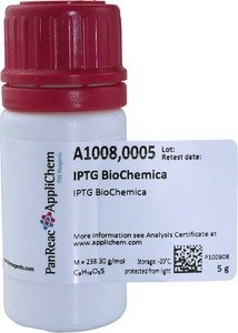 Фото Applichem A1008,0005 ИПТГ (Изопропил-бета-D-тиогалактопиранозид), для биохимии (5 г)