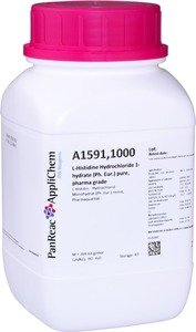Фото Applichem A1591,1000 Гистидин-L гидрохлорид 1-водный, не менее 98,5%, чистый (1 кг)