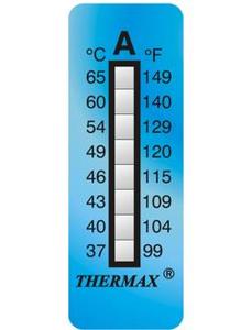 Фото THRMX8LS-A термоиндикаторная наклейка Thermax 8 (37, 40, 43, 46, 49, 54, 60, 65 C) (уп/10)