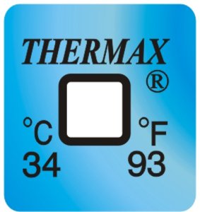 Фото THRMX1L34 термоиндикаторная наклейка Thermax Single (34 C)