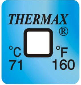 Фото THRMX1L71 термоиндикаторная наклейка Thermax Single (71 C)