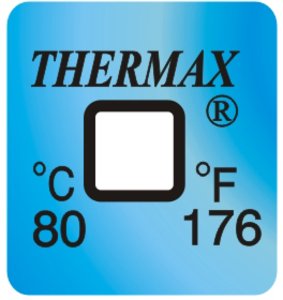 Фото THRMX1L80 термоиндикаторная наклейка Thermax Single (80 C)