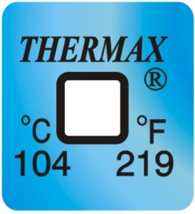 Фото THRMX1L104 термоиндикаторная наклейка Thermax Single (104 C)