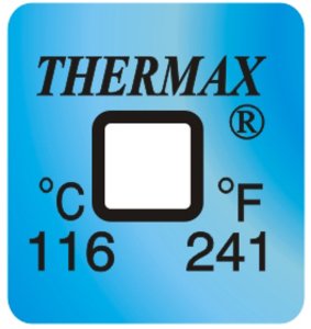 Фото THRMX1L116 термоиндикаторная наклейка Thermax Single (116 C)