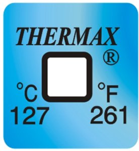 Фото THRMX1L127 термоиндикаторная наклейка Thermax Single (127 C)