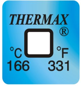 Фото THRMX1L166 термоиндикаторная наклейка Thermax Single (166 C)