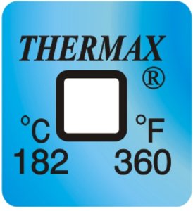 Фото THRMX1L182 термоиндикаторная наклейка Thermax Single (182 C)