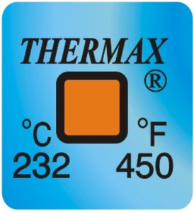Фото THRMX1L232 термоиндикаторная наклейка Thermax Single (232 С)