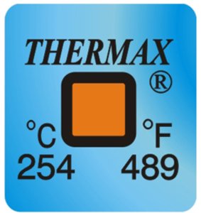 Фото THRMX1L254 термоиндикаторная наклейка Thermax Single (254 C)