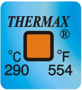 Фото THRMX1L290 термоиндикаторная наклейка Thermax Single (290 C)