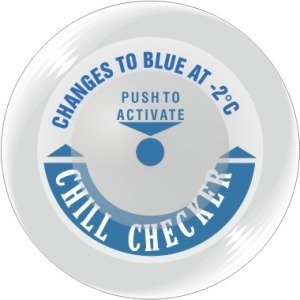 Фото CHLLCHCKR Термоиндикатор для контроля холодовой цепи Chill Checker (-17, -5, -2, 5, 9, 20 C) (уп/100)