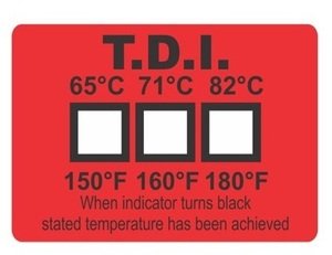 Фото TDI3 термоиндикаторная наклейка TDI Single (65, 71, 82 C) (уп/10)