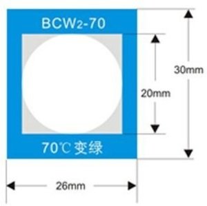 Фото BCW2-70 термоиндикаторная наклейка Single (70 С)