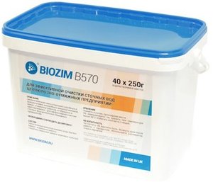 Фото BIOZIM B 570 биопрепарат для очистки сточных вод (ведро/10кг)