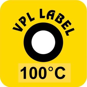 Фото VPL VPLA100 термоиндикаторная наклейка Thermolabel Single (100 C)