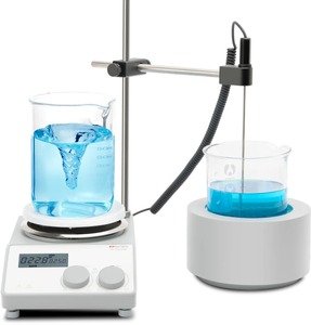 Фото DLAB MS-H280-F1000 Цифровая магнитная мешалка с нагревательной манжетой и ЖК-дисплеем (200-1500 об/мин)