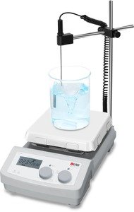 Фото DLAB MS7-H550-Pro Цифровая магнитная мешалка с нагревом, ЖК-дисплеем и керамической рабочей поверхностью 7 дюймов (100-1500 об/мин)