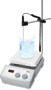 Фото DLAB MS7-H550-S Магнитная мешалка с нагревом, светодиодным дисплеем и керамической рабочей поверхностью 7 дюймов (0-1500 об/мин)