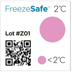 Фото VPL FreezeSafe Индикатор температуры для соблюдения холодовой цепи (2 °С / 36 °F)