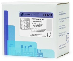 Фото LEI-11 набор тестов на щелочность общаую и свободную (100 тестов)