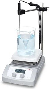 Фото DLAB 8130261115+18902044 MS-H380-Pro Цифровая магнитная мешалка с датчиком PT1000A и держателем (200-1500 об/мин)