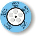 THE05C-1 термоиндикаторная наклейка (40, 43, 46, 49, 54 С) (уп/10)