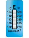 THRMX5LS-E термоиндикаторная наклейка Thermax 5 (132, 138, 143, 149, 154 C) (уп/10)