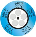 THRMX5CLK-2 термоиндикаторная наклейка Thermax 5 Clock (60, 65, 71, 77, 82 C) (уп/10)