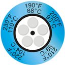 THRMX5CLK-3 термоиндикаторная наклейка Thermax 5 Clock (88, 93, 99, 104, 110 С) (уп/10)