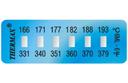 THRMX6LS-6 термоиндикаторная наклейка Thermax Strip 6 (166, 171, 177, 182, 188, 193 C) (уп/10)