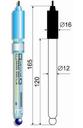 ЭСК-10605/4 pH-электрод стеклянный (0…12 pH)