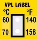 VPL VPLB16 термоиндикаторная наклейка Thermolabel Two Step (60, 70 C)