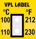 VPL VPLB18 термоиндикаторная наклейка Thermolabel Two Step (100, 110 C)