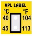 VPL VPLB25 термоиндикаторная наклейка Thermolabel Two Step (100, 120 C)