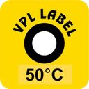 VPL VPLA50 термоиндикаторная наклейка Thermolabel Single (50 C)