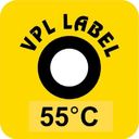 VPL VPLA55 термоиндикаторная наклейка Thermolabel Single (55 C)