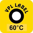 VPL VPLA60 термоиндикаторная наклейка Thermolabel Single (60 C)