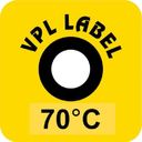 VPL VPLA70 термоиндикаторная наклейка Thermolabel Single (70 C)