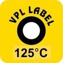 VPL VPLA125 термоиндикаторная наклейка Thermolabel Single (125 C)