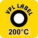 VPL VPLA200 термоиндикаторная наклейка Thermolabel Single (200 C)