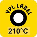 VPL VPLA210 термоиндикаторная наклейка Thermolabel Single (210 C)