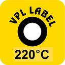 VPL VPLA220 термоиндикаторная наклейка Thermolabel Single (220 C)