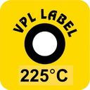 VPL VPLA225 термоиндикаторная наклейка Thermolabel Single (225 C)